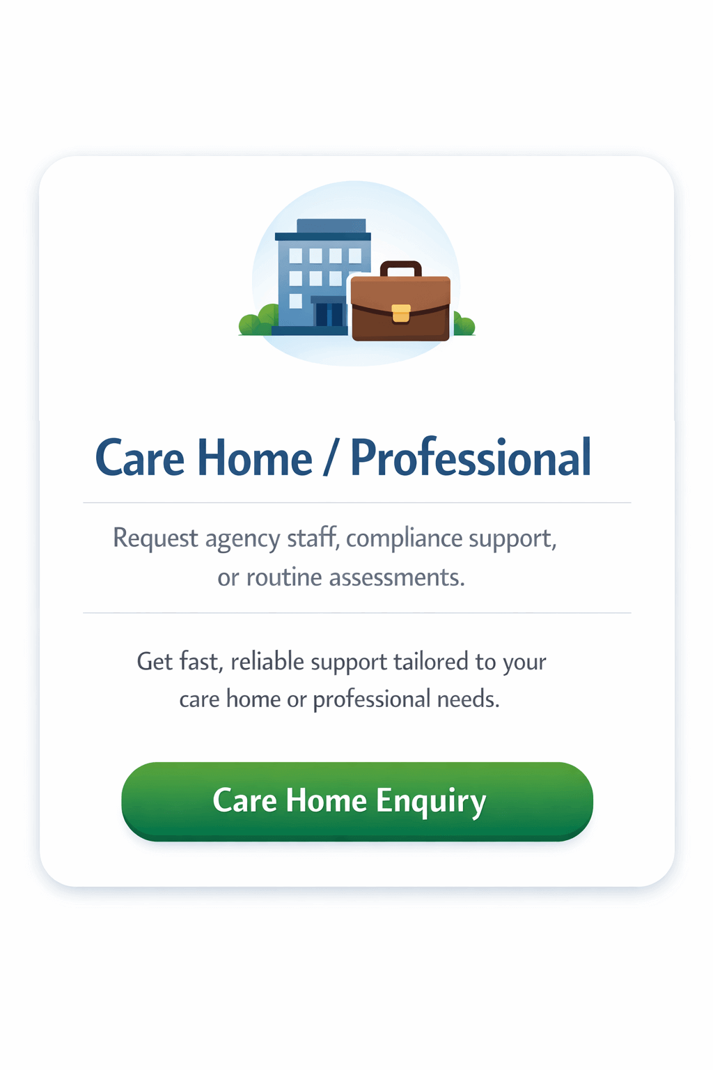 Care Home Professional Enquiry